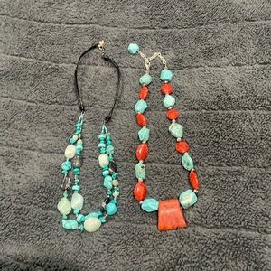 Two beautiful statement piece necklaces — southwestern